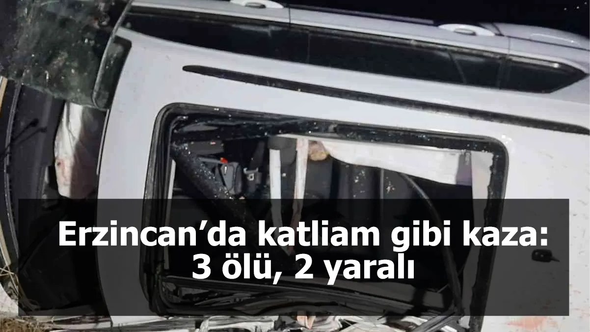 Erzincan’da katliam gibi kaza: 3 ölü, 2 yaralı