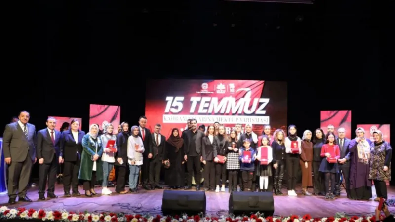 15 Temmuz Kahramanlarına Mektup Yarışması’nın ödülleri verildi