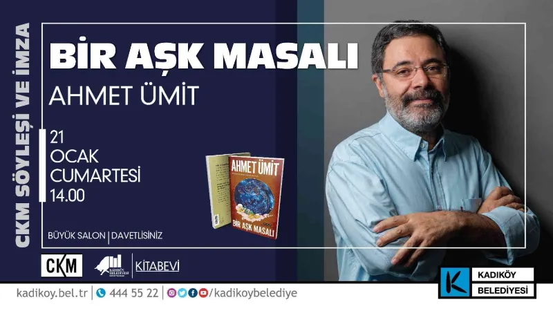 Ahmet Ümit “Bir Aşk Masalı” söyleşisiyle CKM’de