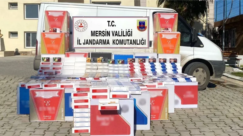 Mersin’de 170 bin adet kaçak sigara ele geçirildi