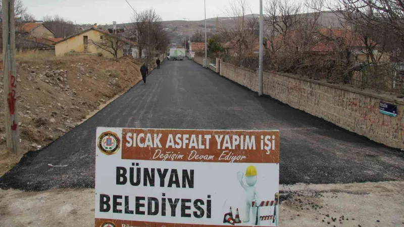 Bünyan’da asfaltlama çalışmaları sürüyor