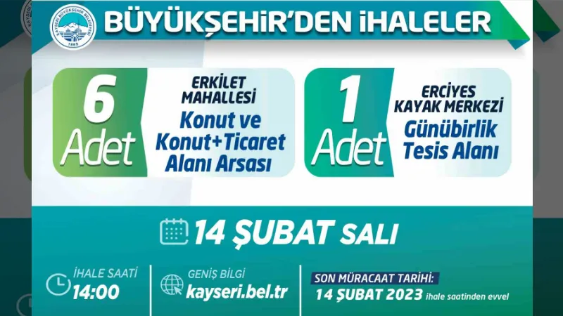 Büyükşehir’den ihaleler