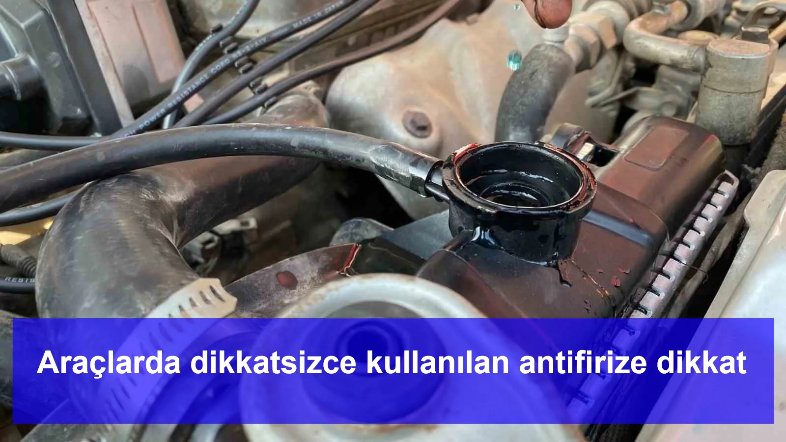 Araçlarda dikkatsizce kullanılan antifirize dikkat