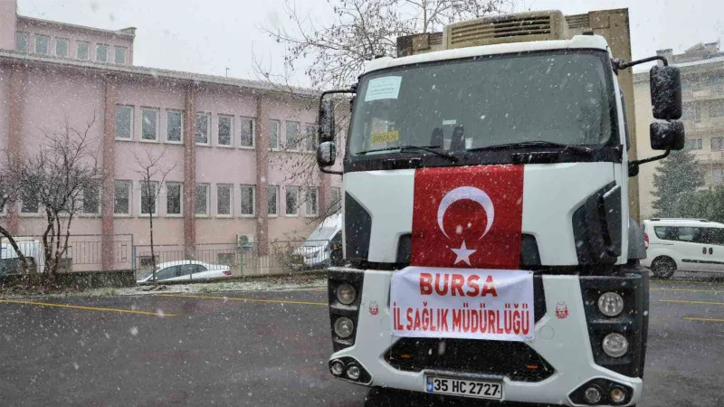 Bursa’dan deprem bölgesine tıbbi malzeme desteği