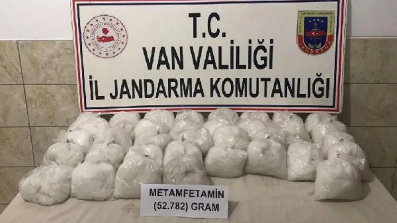 Van'da 52 kilo 782 gram metamfetamin ele geçirildi