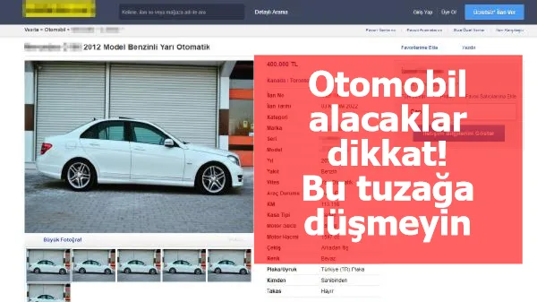 Otomobil alacaklar dikkat! Bu tuzağa düşmeyin...