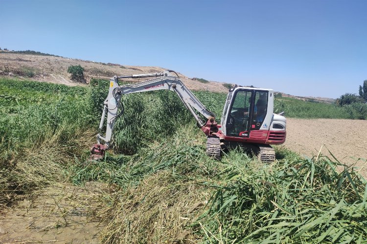 Manisa Ahmetli'de su taşkınlarına karşı önlem