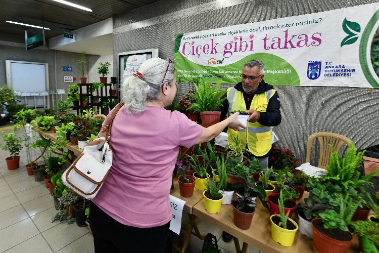 Ankaralılar “Çiçeğim Takas” uygulamasını sevdi