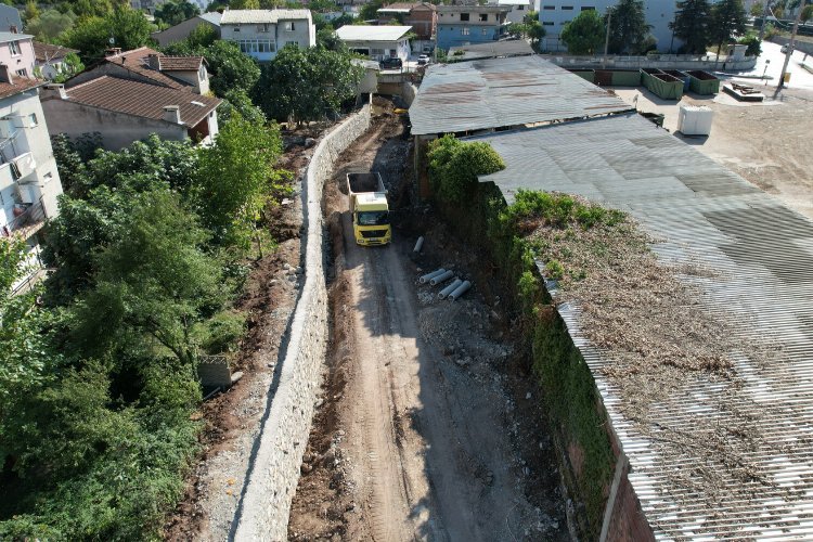 Bursa'da dereler taşkınlara karşı ıslah ediliyor