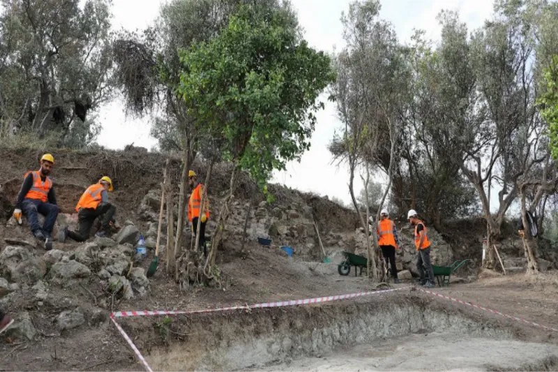 Bursa Mudanya'da antik Myrleia'nın sur duvarlarına ulaşıldı