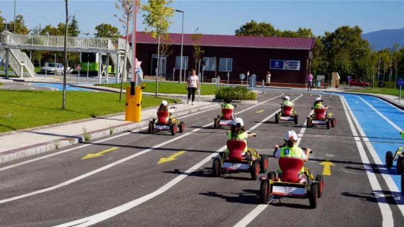 Kocaeli'de Trafik Eğitim Parkı'nda yoğun mesai