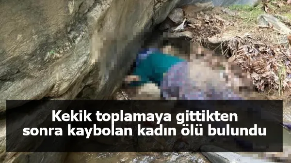 Kekik toplamaya gittikten sonra kaybolan kadın ölü bulundu