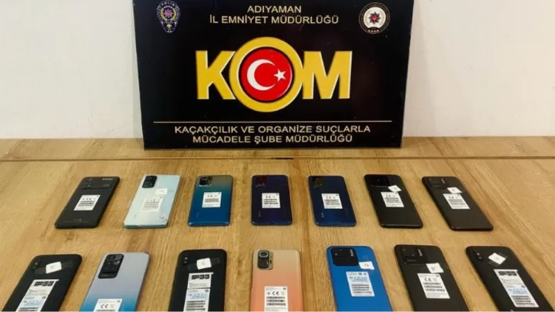 Adıyaman'da kaçak cep telefonları ele geçirildi