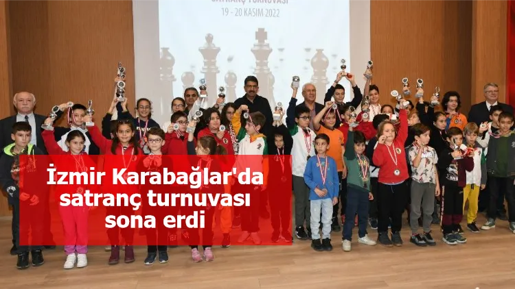 İzmir Karabağlar'da satranç turnuvası sona erdi