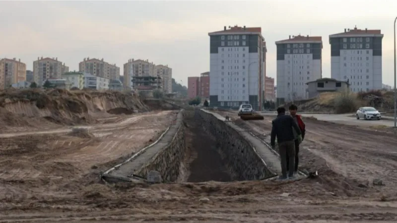 Nevşehir'de dere ıslah çalışmaları sona eriyor