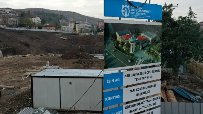 Kocaeli Başiskele Termal Tesis'te fore kazık imalatı tamam