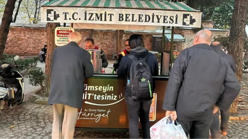 Mobil ikram araçları İzmitlilerin içini ısıtıyor