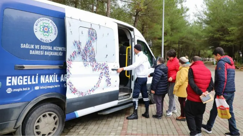  Muğla nakil hizmetiyle engellilerin yanında