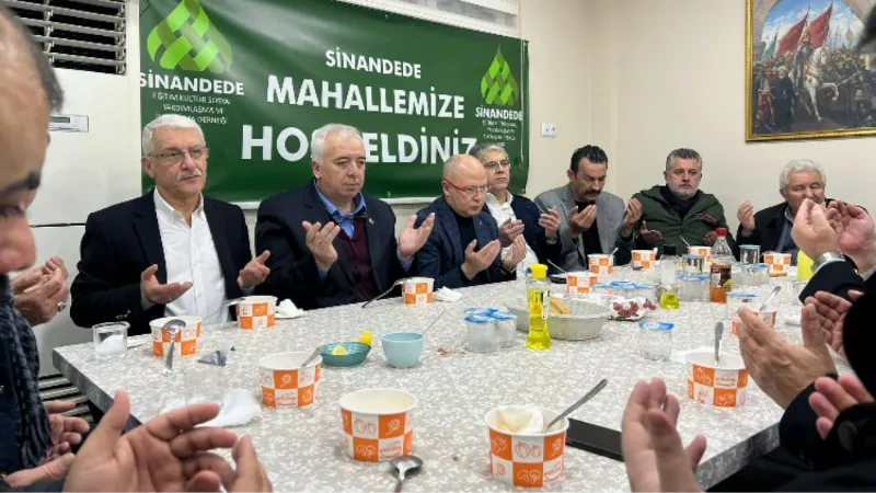 AK Partililer Bursa'da Sinandede sakinleriyle buluştu