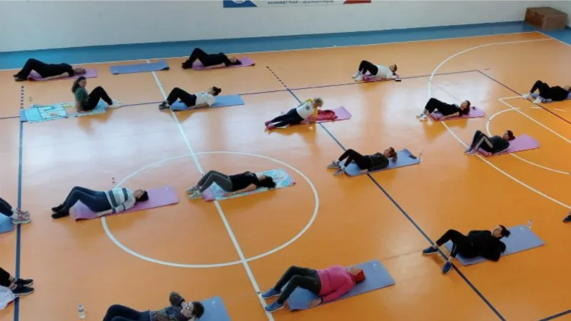 Muğla Milas'ta kadınlarla 'yaşam boyu spor' başladı