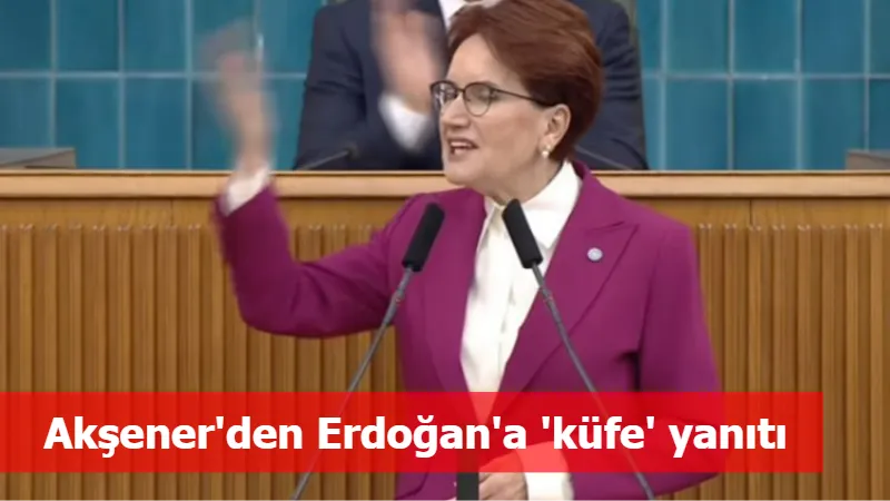 Akşener'den Erdoğan'a 'küfe' yanıtı