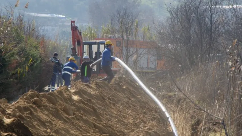 Ödemiş’in İlkkurşun mahallesine yeni su hattı