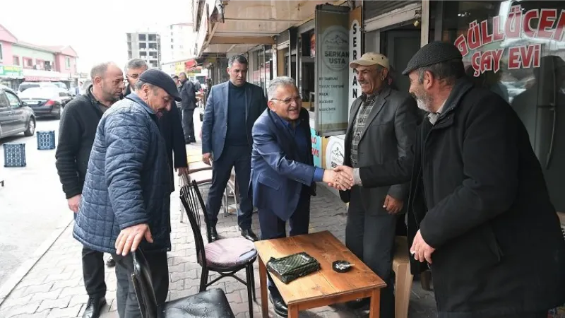 Memduh Büyükkılıç'tan garaj esnafına ziyaret