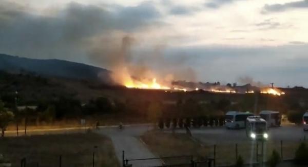 Tuzla Piyade Okulu'nda yangın