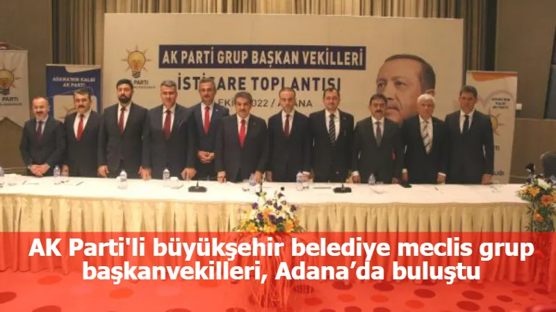 AK Parti'li büyükşehir belediye meclis grup başkanvekilleri, Adana’da buluştu