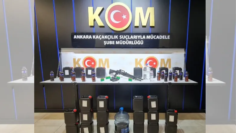 Ankara'da 'sahte içki' operasyonu: 4 gözaltı