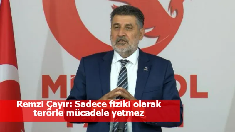 Remzi Çayır: Sadece fiziki olarak terörle mücadele yetmez