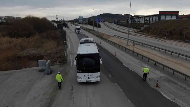 43 ilin geçiş güzergahında otobüs denetimi: Sürücüler tek tek uyarıldı