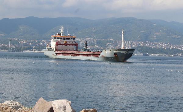 Ukrayna'dan gelen mısır yüklü gemi Kocaeli'ye ulaştı