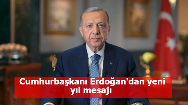 Cumhurbaşkanı Erdoğan'dan yeni yıl mesajı 