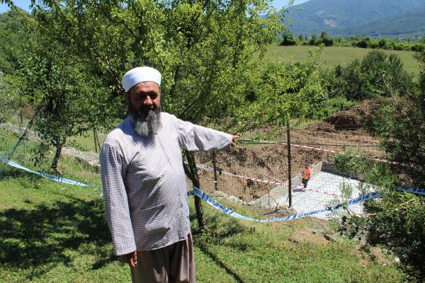 İnşaat çalışmasında toprak kayması korkuttu