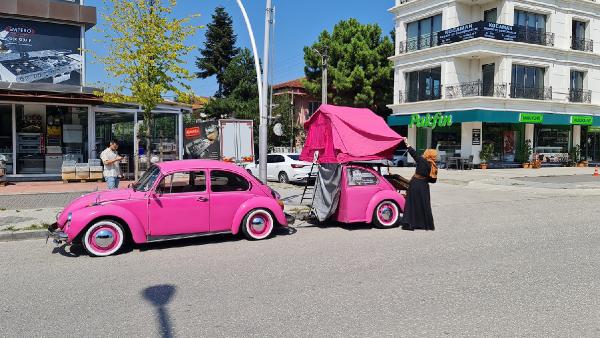 Bir tam bir yarım vosvos ile karavan yaptılar