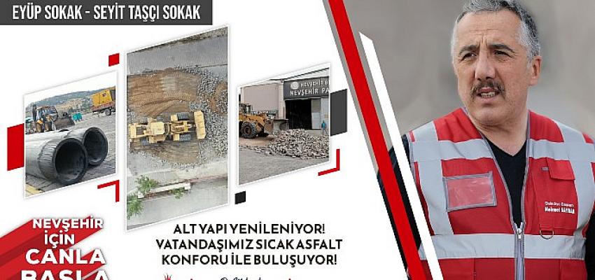 Nevşehir belediyesi Sümer Mahallesi'nde altyapı ve üst yapı çalışmaları için start verildi