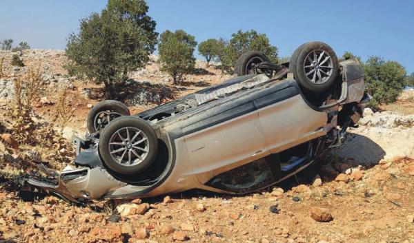 Adıyaman'da otomobil şarampole devrildi: 5 yaralı