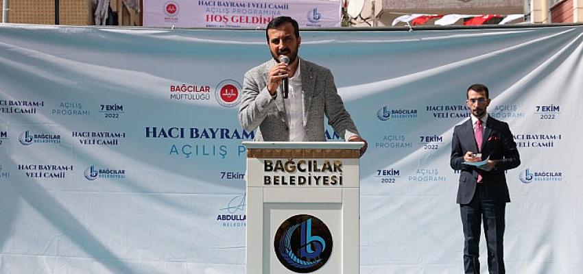 Bağcılar'da Hacı Bayram-ı Veli Camii ibadete açıldı