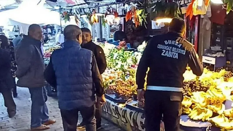 Osmangazi Zabıtadan Pazarcılara Hileli Işık Cezası