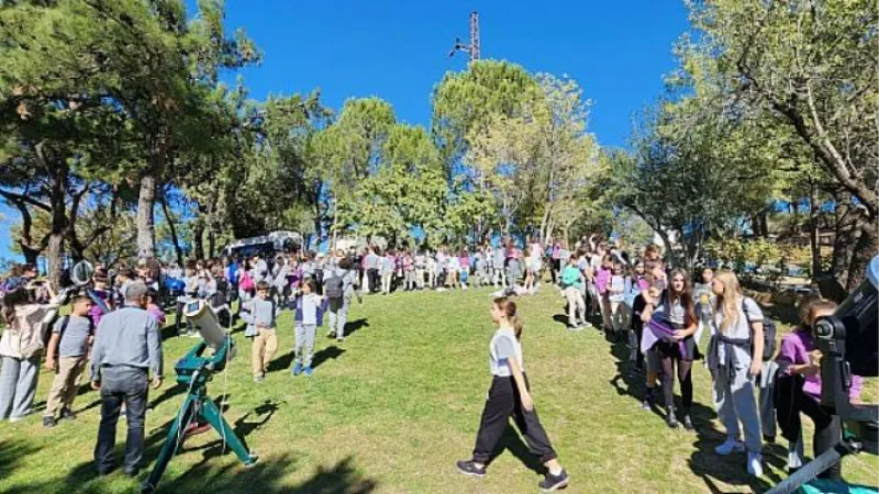 Gökyüzü tutkunları ‘Parçalı Güneş Tutulması’nı EÜ Gözlemevinden izledi