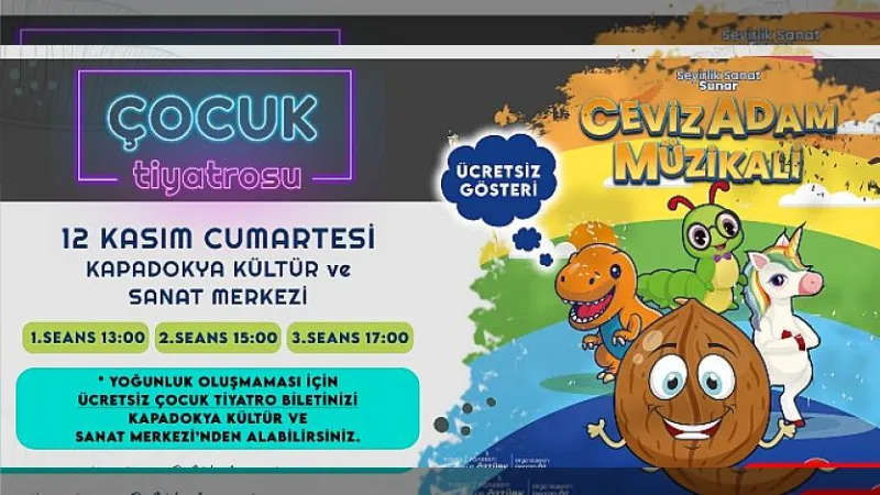 Ceviz Adam Müzikali İçin Bilet Dağıtımı Sürüyor