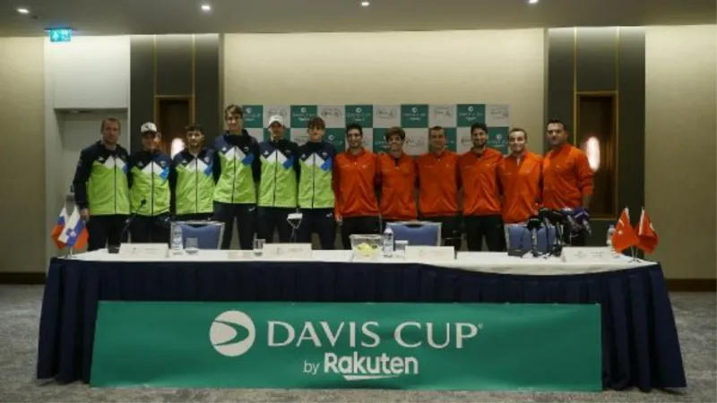 Teniste Davis Cup Türkiye-Slovenya eşleşmesinin kuraları çekildi