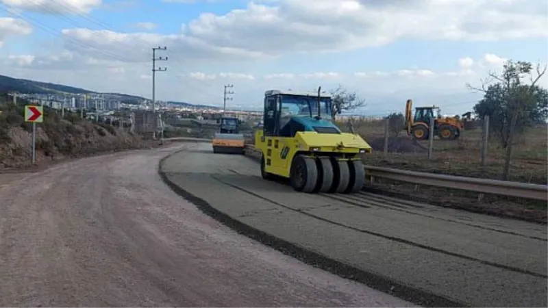 Körfez İlimtepe yolu asfaltlanıyor