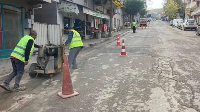 İzmit Akmeşe Menderes Caddesi yenileniyor