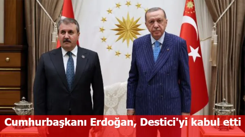 Cumhurbaşkanı Erdoğan, Destici'yi kabul etti