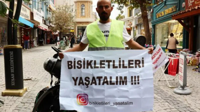 İstanbul'dan Diyarbakır'a 'Bisikletlileri yaşatalım' sloganıyla pedal çeviriyor