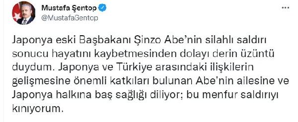 TBMM Başkanı Şentop: Menfur saldırıyı kınıyorum