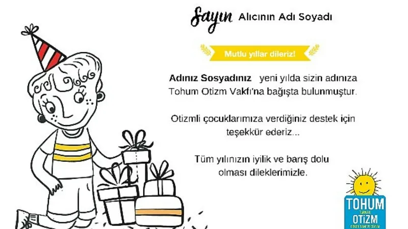 Yeni Yıl Hediyeleri Otizmli Çocuklar için Eğitime Dönüşüyor