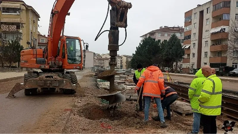 Kuruçeşme Tramvay Hattında hummalı çalışma